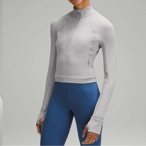 Lululemon It’s Rulu Cropped 1/2 Zip Long Sleeve